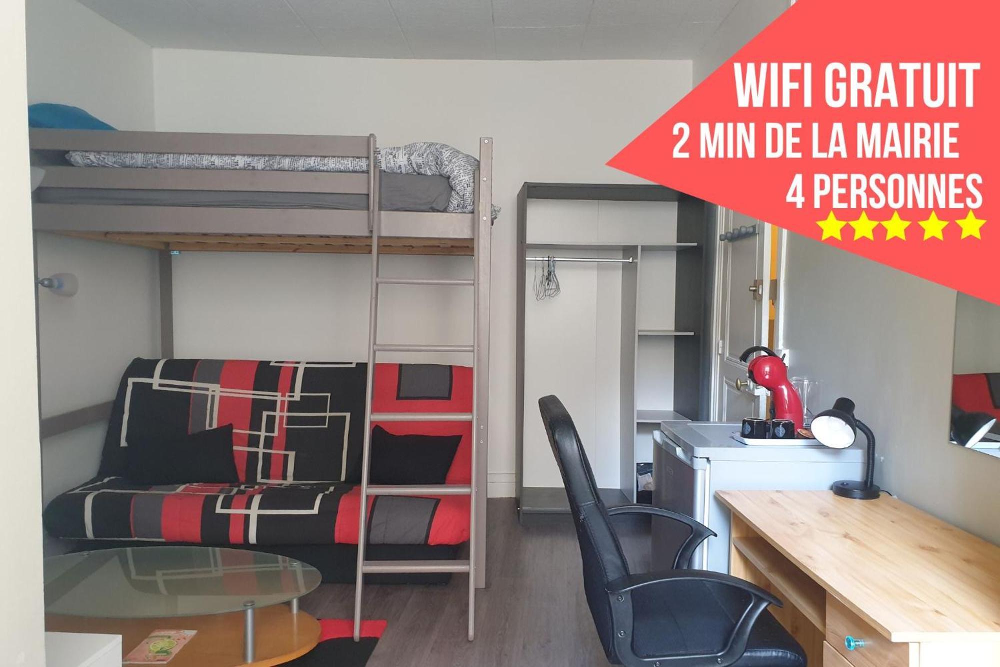 Chambres Poitiers Centre Ville - Salle De Bain, Refrigerateur, Tv Et Machine A Cafe Privatifs - Cuisine Commune - Terrasse - Hotel De Ville A 200M 部屋 写真
